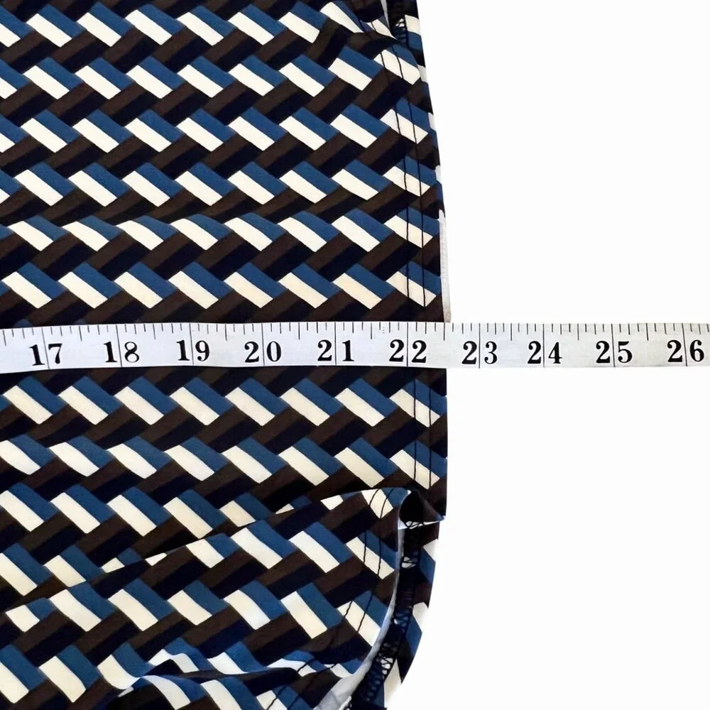 New Melloday Long Sleeve Button-Down Geometric Knit Shirt Dual-Color Collar